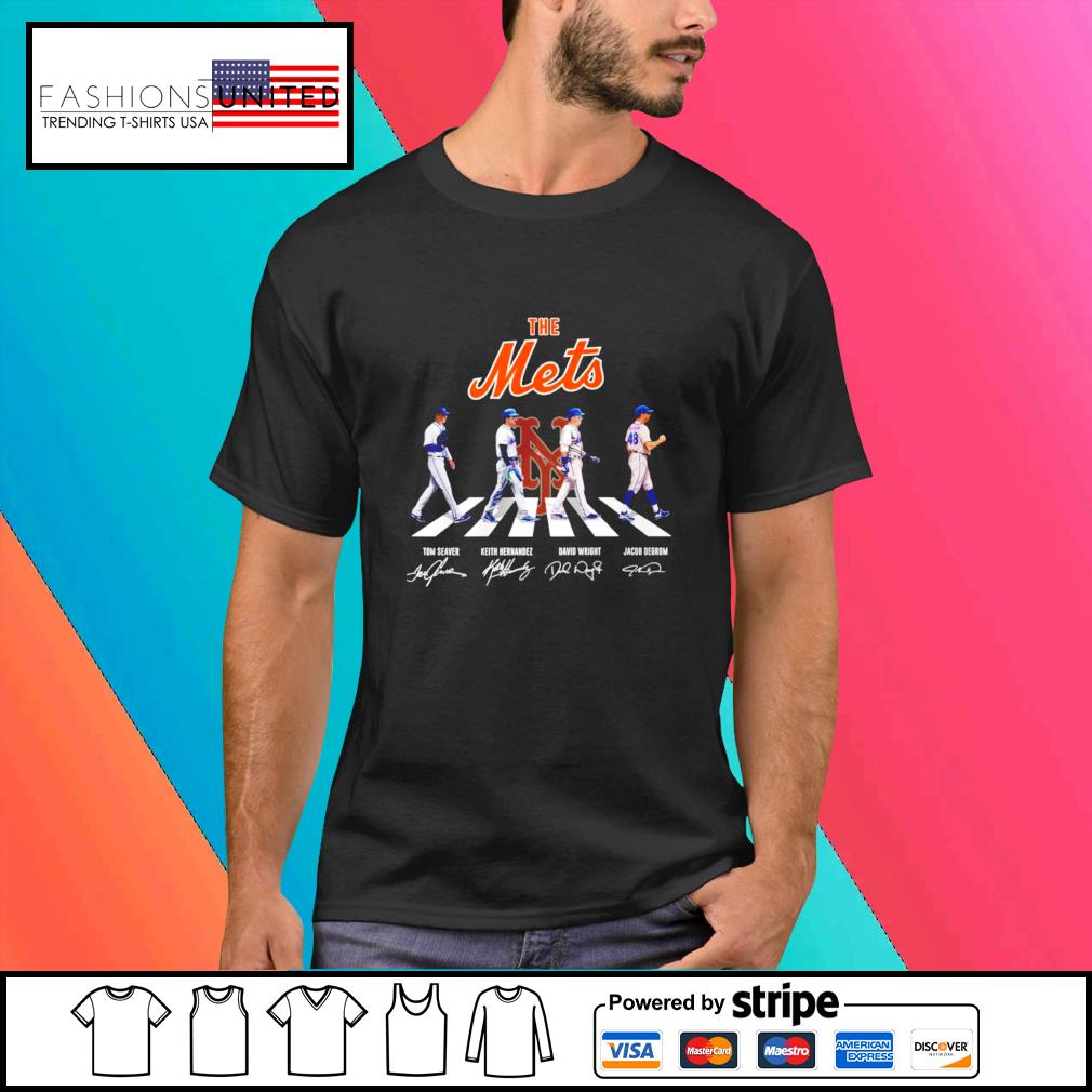 New York Mets Signatures Keith Hernandez Tom Seaver David Wright Signatures  T-Shirt - Kingteeshop