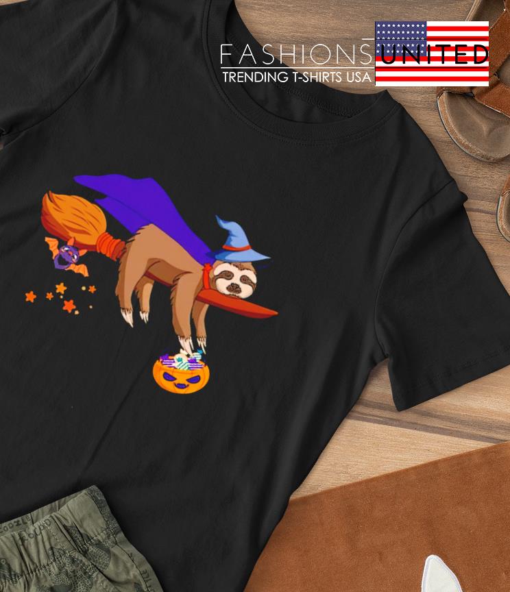 Sloth Witch Halloween T-shirt