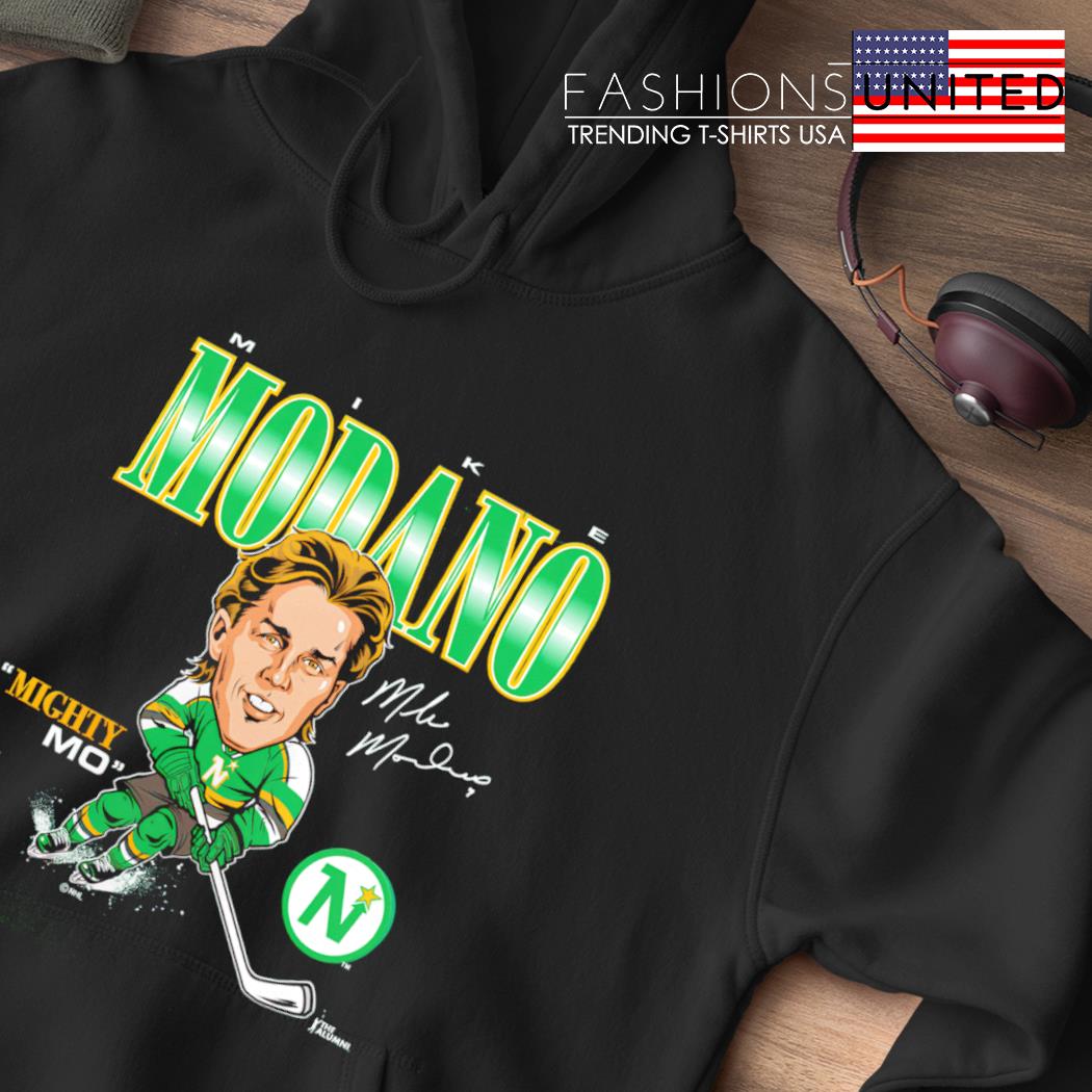 Minnesota north stars mike modano player caricature shirt, hoodie,  longsleeve tee, sweater