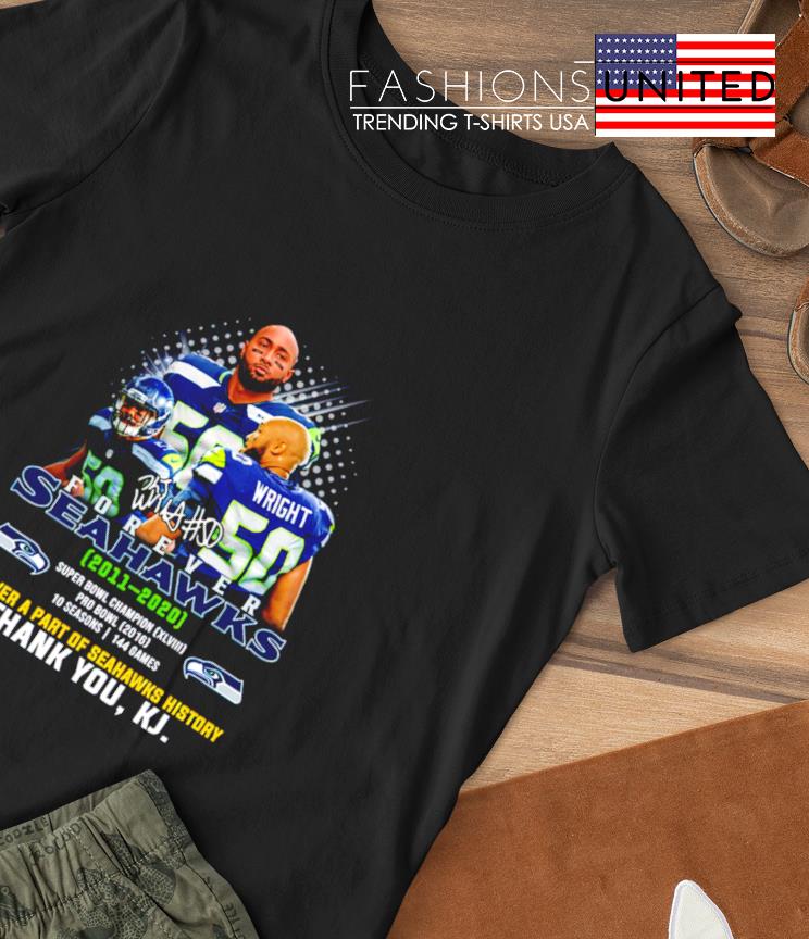 Seattle Seahawks Forever 2011 2020 forever a part of Seahawks history thank you shirt