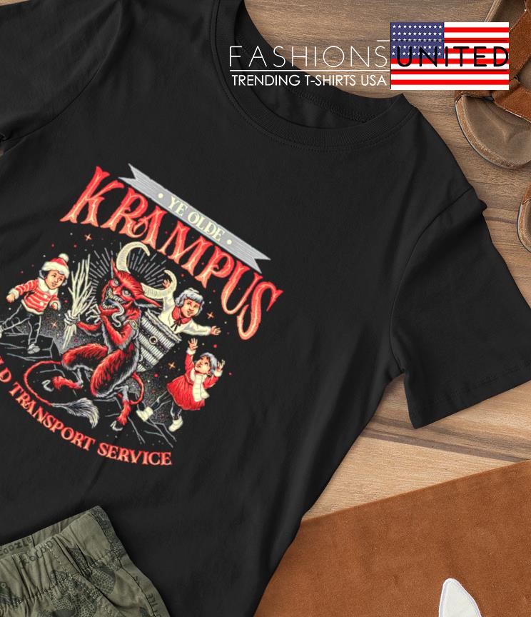 Ye olde Krampus child transport service Christmas shirt
