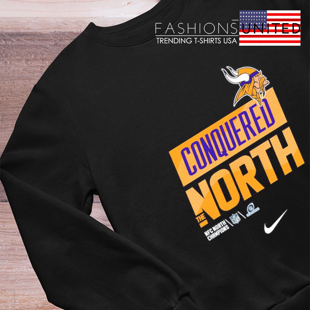 Minnesota Vikings Nike Conquered The North 2022 Nfc North Division Champions  Shirt Hoodie