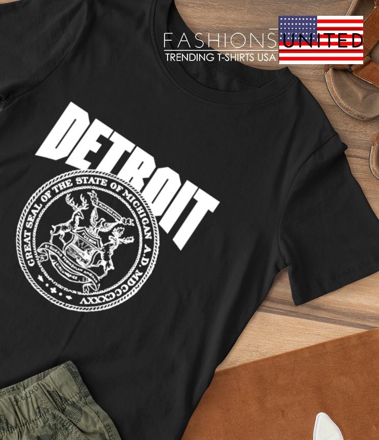 Detroit State Great seal of the State of Michigan shirt