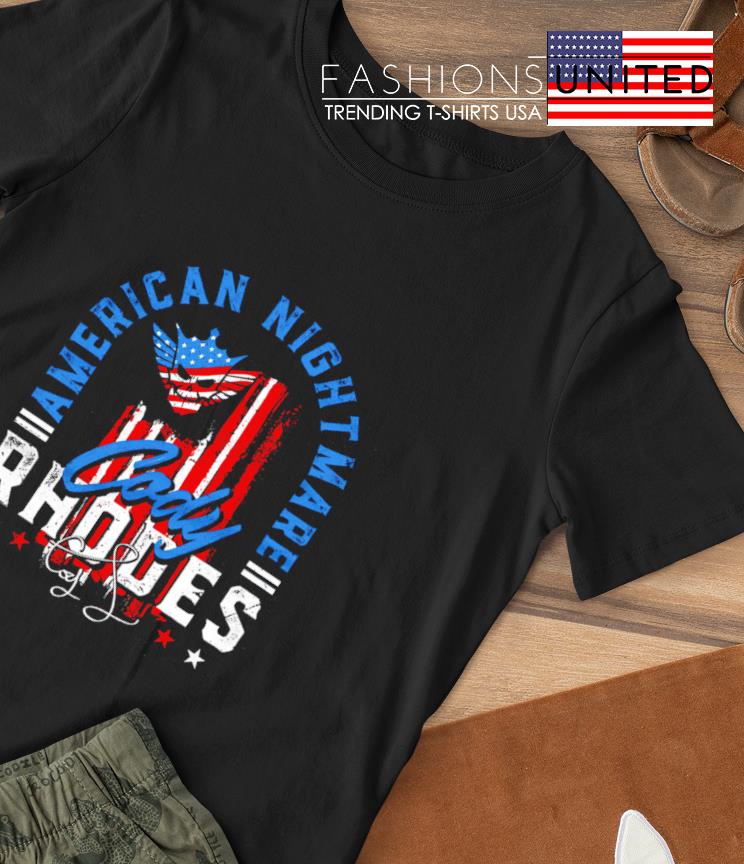 Cody Rhodes American Nightmare USA flag signature shirt