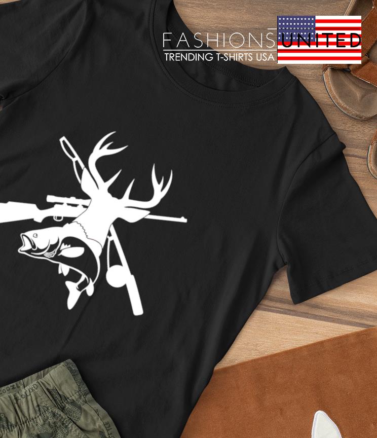 Hunting fishing deer bass T-shirt