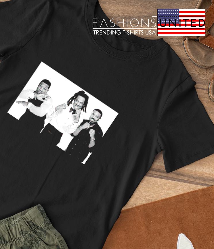 Jay-Z With Jonathan Majors and Michael B. Jordan shirt