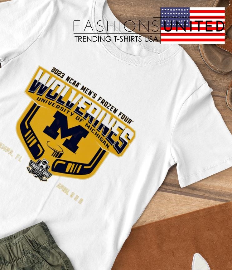 2023 NCAA Men's Frozen Four Wolverines University of Michigan Hockey shirt