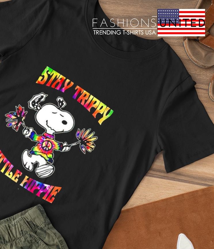 Snoopy Stay trippy little hippie T-shirt