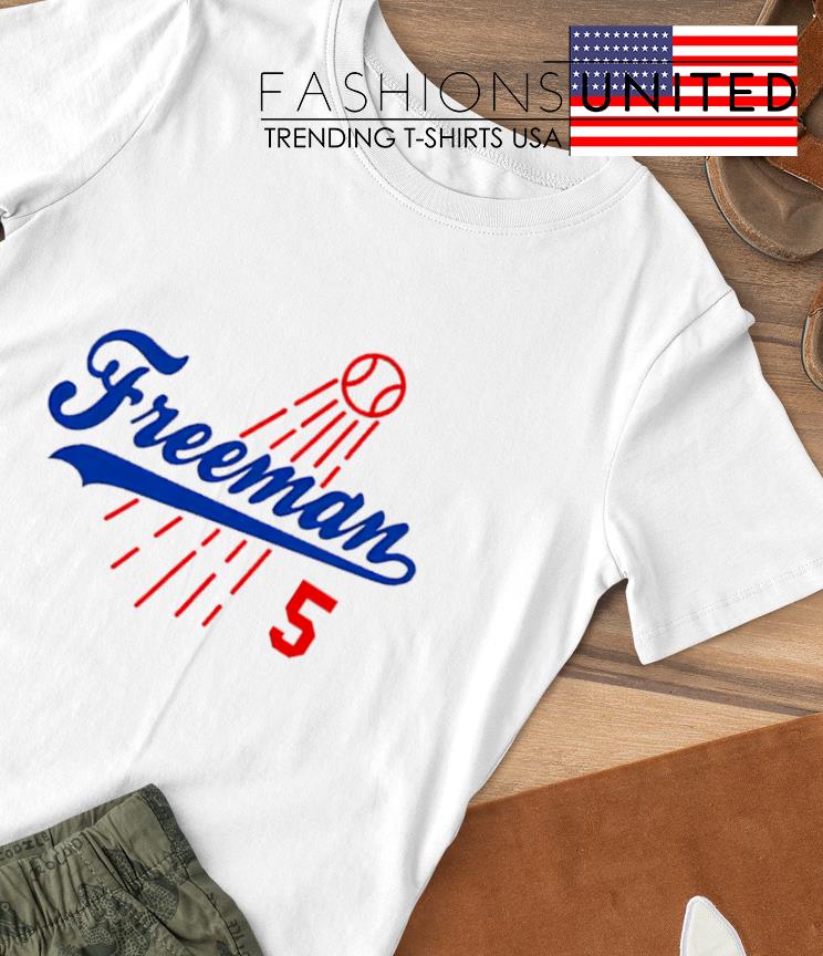 Freeman 5 Los Angeles Dodgers shirt