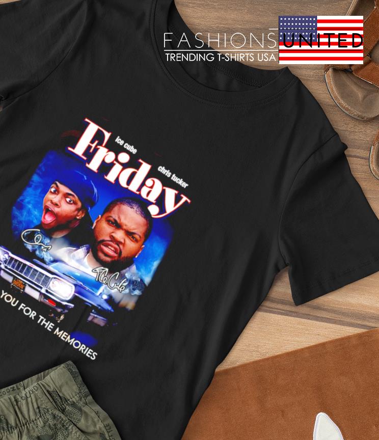 Ice Cube and Chris Tucker Friday Thank you for the memories signature shirt