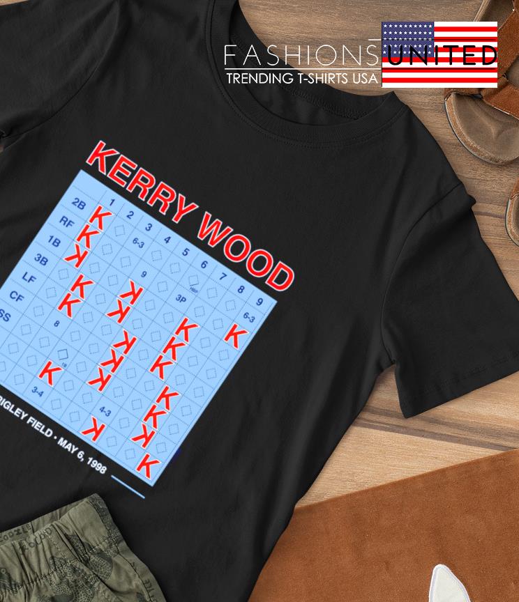 Kerry Wood 20 Strikeout Scorecard Shirt, hoodie, sweater, long