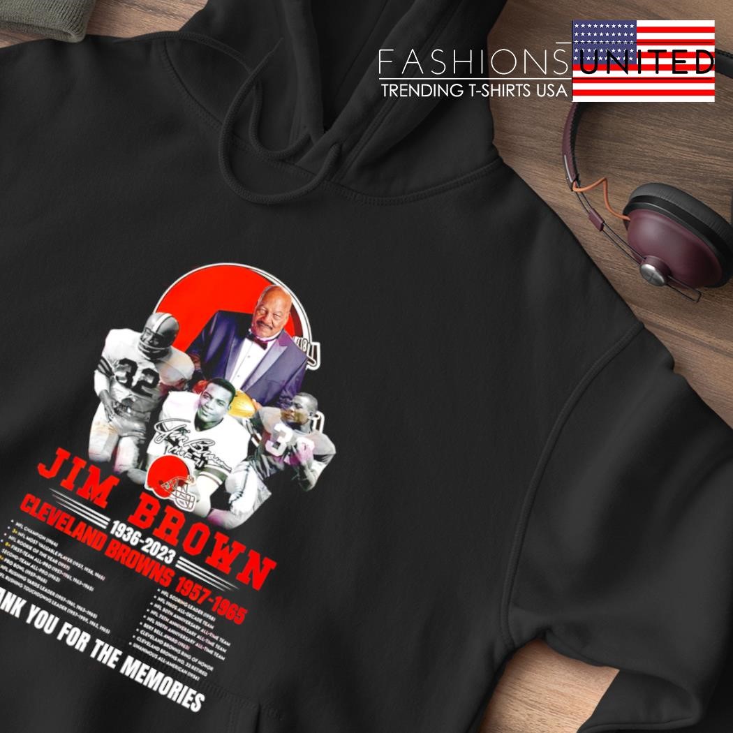 In Memory Of 1936 – 2023 Jim Brown Thank You For The Memories Signatures  Shirt, hoodie, sweater, long sleeve and tank top