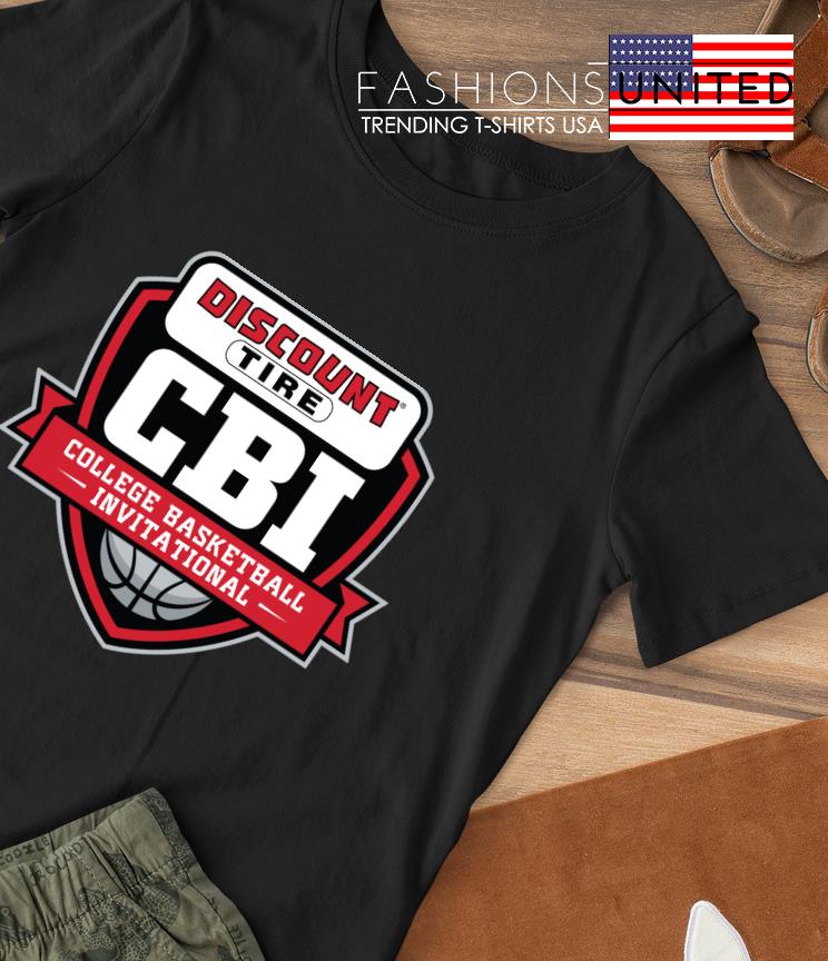 Discount tire CBI College basketball Invitational logo shirt
